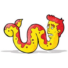 cartoon snake man N2