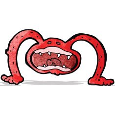 cartoon crazy monster N10