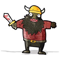 cartoon medieval warrior N2