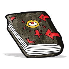 cartoon magic spell book N9