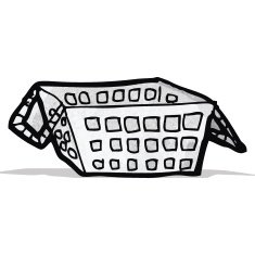 Cartoon Shopping Basket N2