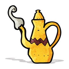 Cartoon Coffee Pot N11