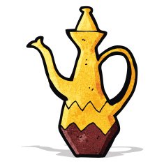 Cartoon Coffee Pot N12