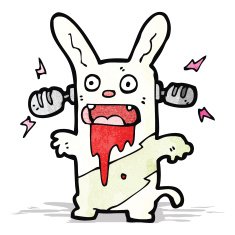 cartoon crazy rabbit