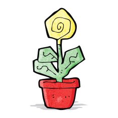 cartoon flower N47