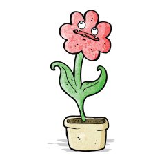 cartoon flower N48