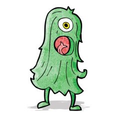 Cartoon Hairy Monster N3