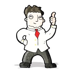 cartoon confident man N2
