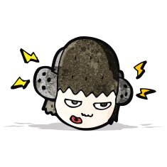 Cartoon Person Listening To Music N3