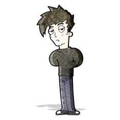 cartoon jaded teen