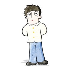 cartoon bored man N4