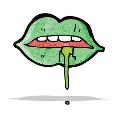 cartoon halloween mouth symbol