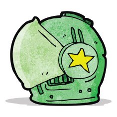 cartoon spaceman helmet