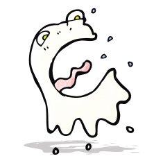 cartoon spooky ghost N13