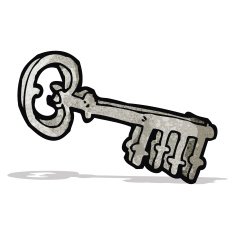 cartoon metal key N3
