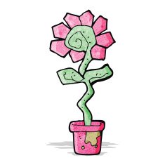 cartoon flower N50