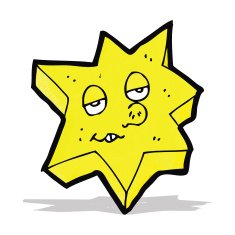 funny star cartoon character N2