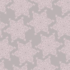 Seamless pattern with decorative snowflakes N3