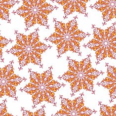 Seamless pattern with decorative snowflakes N10