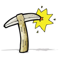 Cartoon Pick Axe N2