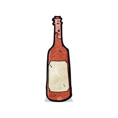 cartoon old wine bottle