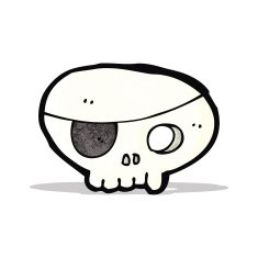 Cartoon Pirate Skull N6