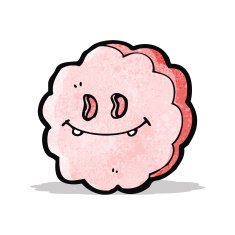 cartoon cloud face