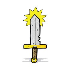 cartoon magic sword