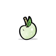 Cartoon Apple N26