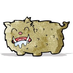 cartoon beast monster