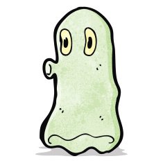 cartoon spooky ghost N18