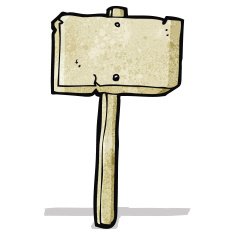Cartoon Sign Post N8