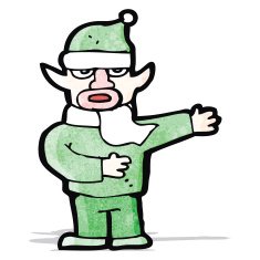 Cartoon Christmas Elf N27