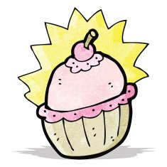 cartoon cupcake N11