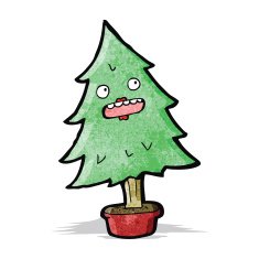 Cartoon Christmas Tree N26