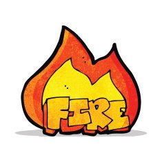 cartoon fire symbol