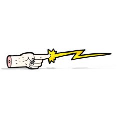 cartoon hand casting spell N4