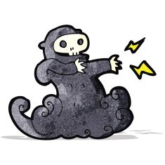 cartoon spooky ghoul N11
