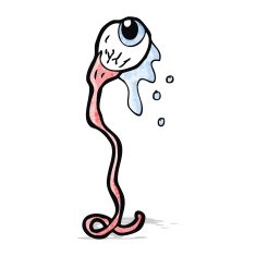 cartoon gross eyeball