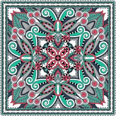 Traditional ornamental floral paisley bandanna N26