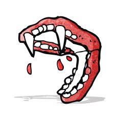 Cartoon Vampire Fangs N4