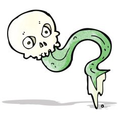gross skull cartoon N3