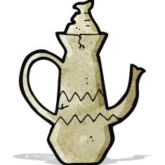 Cartoon Coffee Pot N13