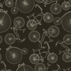 Seamless bicycle background N3