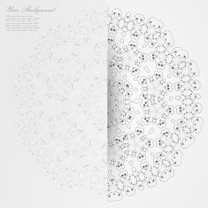 Vector Elegant background with lace ornament N44