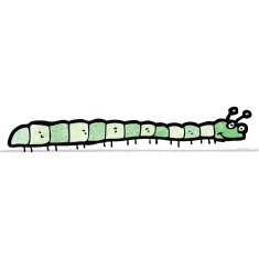 Cartoon Caterpillar N19