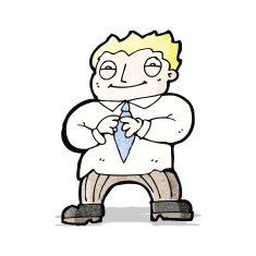 cartoon excited office man N2