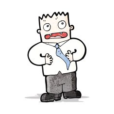 cartoon blameless man