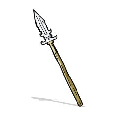 cartoon primitive spear N2