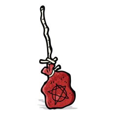 cartoon magic spell pouch